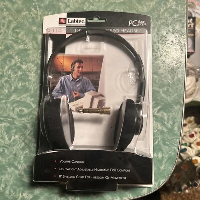 AURICULARES Labtec Vintage Modelo #C-110 Labtec para Computadora - Nuevos - Sellados Foto 1 de 2