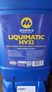 Morris Liquimatic 4 ISO VG 32 High Viscosity Index Hydraulic Oil 20L DIN 51524 - Picture 1 of 4