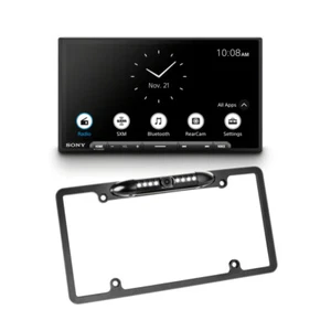 Sony XAV-AX6000 6.95" Double-DIN Touchscreen Receiver + License Plate Camera - Picture 1 of 21