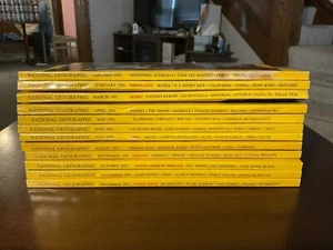 1991 Vintage National Geographic Magazine - Complete Year - 12 Months - Picture 1 of 18