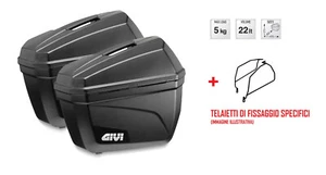 E22N GIVI PAIR OF SIDE CASES + FRAMES for BMW F 650 GS DAKAR 2002 2003 - Picture 1 of 1