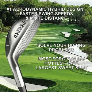 #1 NEW CUSTOM HYBRID RESCUE UTILITY IRON WOOD ANTI-SLICE RH GOLF CLUB - GRAPHITE - Picture 1 of 4
