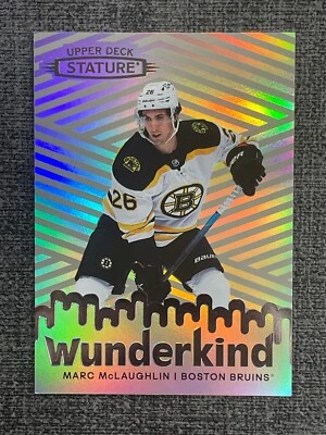 Marc McLaughlin 2022-23 Upper Deck Stature Hockey Wunderkind #W-31 RC - Image 1 of 2