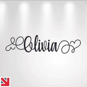 Personalised Custom Name Wall Art Decal Sticker Vinyl Kids Girls PRINCESS - Picture 1 of 12