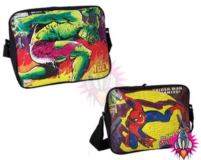 NEU MARVEL COMICS VINTAGE SPIDERMAN HULK MESSENGER SCHULTER SPORTTASCHE