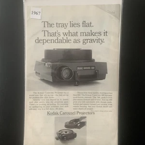 Vintage 1967 Kodak Karussell Projektoren Das Tablett liegt flach Werbung Werbung - Bild 1 von 2