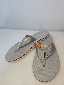 Chanclas de verano Hari Mari para hombre talla 12 azules con detalles naranjas - Imagen 1 de 7