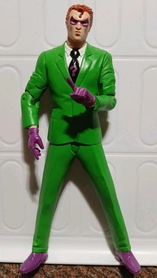 LOOSE 2004 DC Direct 蝙蝠侠嘘声系列 2 The Riddler 7 英寸可动人偶 — 第 1/3 张图片