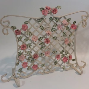 PartyLite Climbing Rose Trellis 3 Votive Candle Holder/Jewelry Holder P7290  - Picture 1 of 9