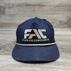 FAC Fluid Air Components Vinatge Mütze Kappe Erwachsene Herren verstellbar Druckknopflasche - Bild 1 von 5