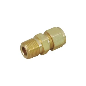 PARKER 2-4 FBZ-B Connector,Brass,CPIxM,1/8Inx1/4In 20YZ20 - Picture 1 of 1