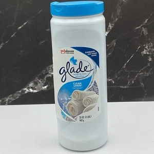 Glade Teppich- & Raumfrischer sauberes Leinenpulver (1 Flasche) Etikett löst sich ab - Bild 1 von 2