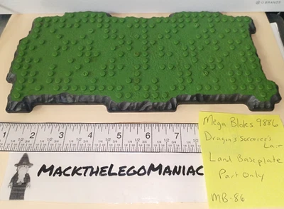 Mega Bloks 9886 Dragons Sorcerer’s Lair Baseplate Green Land Part Only - Image 1 of 4