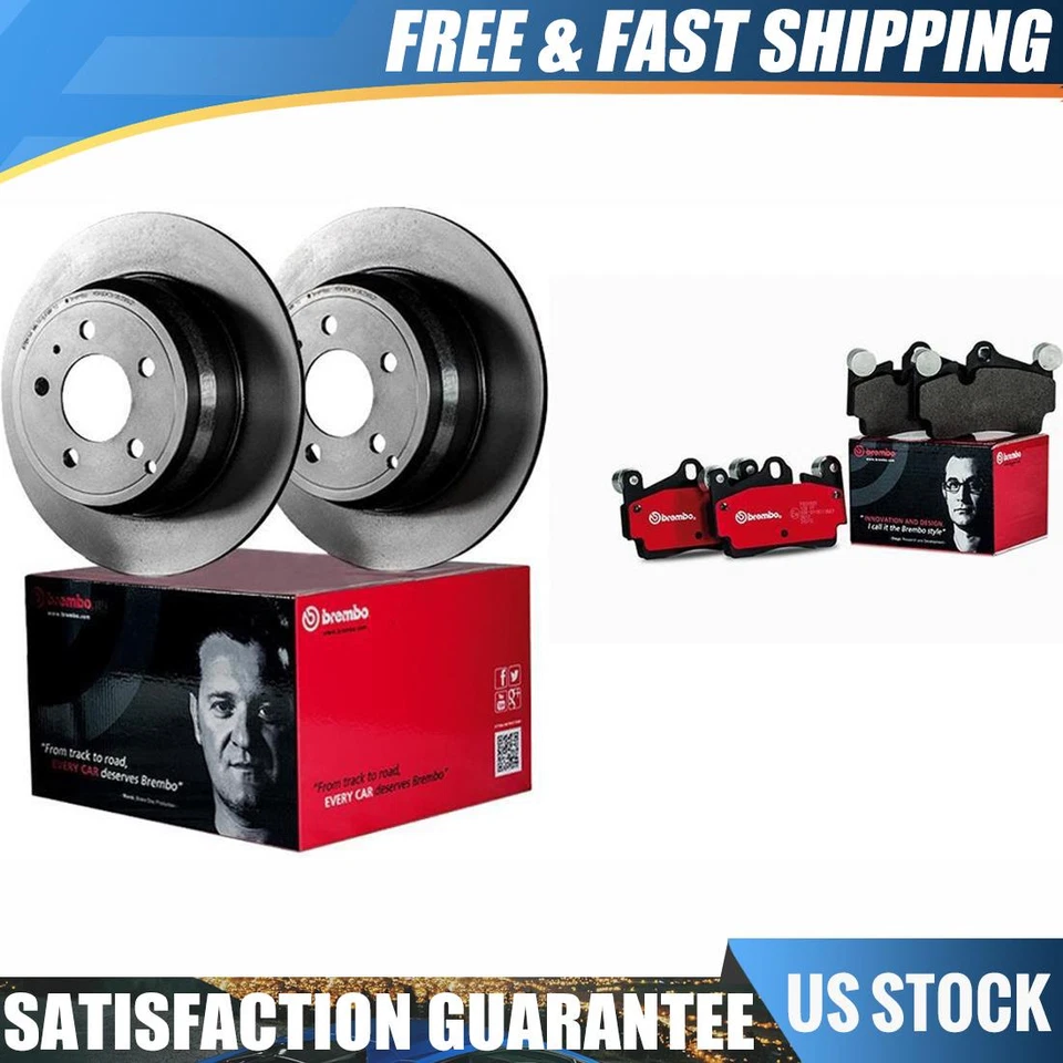 Ротор и колодка переднего тормоза Brembo 6 подходят для Volvo S60 2007-2015 Volvo S80 2011-2018 годов выпуска - Изображение 1 из 4