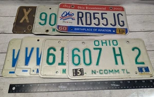 Ohio License Plate LOT of 7 Plates- Expired Vintage 1941  & More - Picture 1 of 8