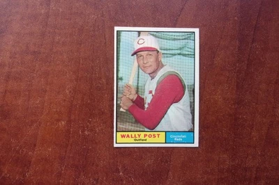 1961 Topps # 378..Wally Post...Cincinnati Reds...( 804 ) - Image 1 of 2