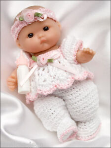 ITTY BITTY BABIES, baby doll clothes thread CROCHET PATTERNS dolls - see pics