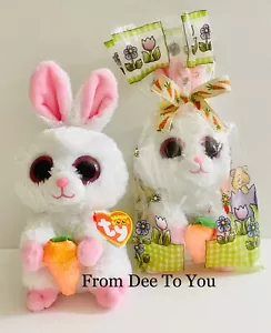 GORRO BOOS TY BRUNCH BUNNY 6"" ENVUELTO - NUEVO CON ETIQUETA, HACE UN AMIGO ""HOPPY - Imagen 1 de 8
