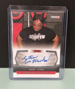 2008 Tristar TNA Cross the Line Steve Mongo McMichael Autografo C-SM WCW - Foto 1 di 12