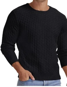 Roundtree & Yorke Sweater Men’s 4XB Black Pullover Waffle Style $79.50 - Picture 1 of 8