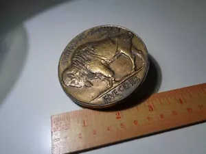 ESTATE! Vintage Belt Buckle “United States of America Five Cents” - Picture 1 of 3