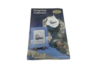 Friendship Collections Seasons Greetings Cross Stitch Pattern Ornament - Picture 1 of 3