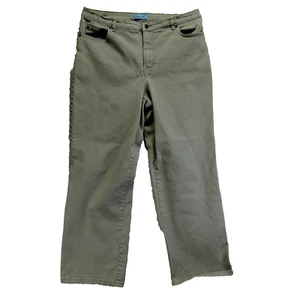 Kim Rogers Denim Pants Jeans Womens 14 Short (34x27) Stretch Cotton Blend Beige - Picture 1 of 12