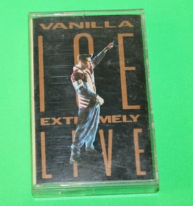 Classic Hip Hop Rap Cassette Tape Vanilla Ice Extremely Live 1991 Ice Ice Baby - Imagen 1 de 3
