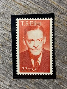 U.S. #2239 22¢ T.S. Eliot Literary Arts Stamp (Box: 3B) - Picture 1 of 1