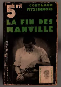 CORTLAND FITZSIMMONS LA FIN DES MANVILLE COLLECTION DE L'EMPREINTE n° 49 - Picture 1 of 3