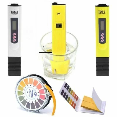 pH Meter TDS Tester Litmus Paper for Aquarium Hydroponics Digital ATC LCD Probe - image 1 of 4