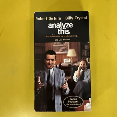 ANALYZE THIS ROBERT DENIRO BILLY CRYSTAL SEALED VHS WARNER BROS COMEDY 1999 🐶 - Image 1 of 3