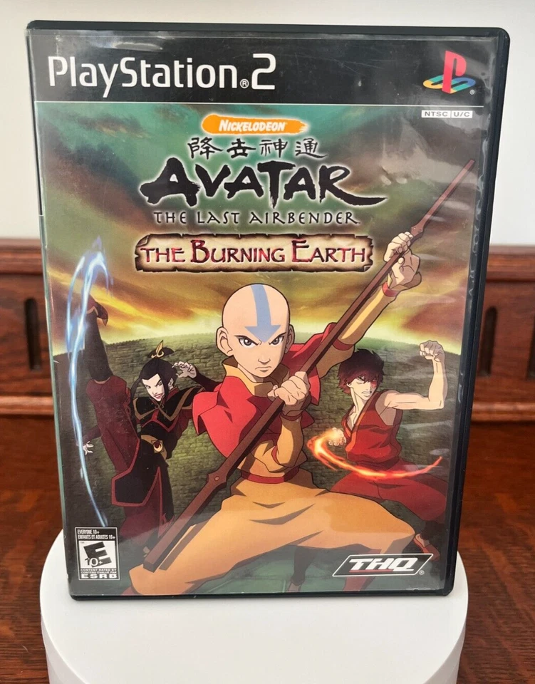 Avatar The Last Air Bender The Burning Earth (Playstation 2, 2007) Novo na caixa com manual - Imagem 1 de 4