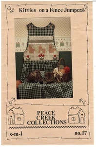1990 Peace Creek Collections No. 17 Kitties on a Fence sewing pattern uncut - Picture 1 of 3