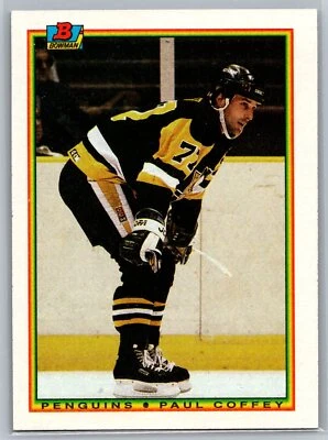 Paul Coffey 1990-91 Bowman HOCKEY #211 Pittsburgh Penguins HOF - Image 1 of 2
