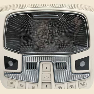 black Front Reading Lights Speaker Loudspeaker Trim fit For Ford Edge 2015-2020 - Picture 1 of 12