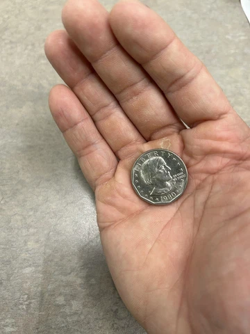 1980 Susan B. Anthony One Dollar Coin [ Rare Frank Gasparro] Cover