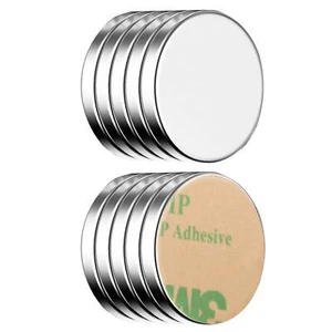 Imanes adhesivos de neodimio 10x disco magnético autoadhesivo fuerte redondo pequeño 18x2mm - Imagen 1 de 8