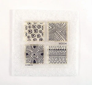 Close to My Heart CTMH Petite Perks Artful Textiles W2034 Stamp Set #13b - Picture 1 of 2