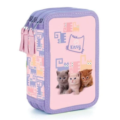OXYBAG Katze Cat Pets Federmäppchen Mäppchen Federtasche 3-Fach ungefüllt