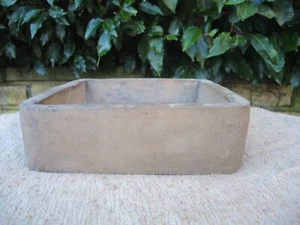 Vintage handgeworfen Keramik Samen Pfanne Pflanztopf 9,75" (1202) - Bild 1 von 5