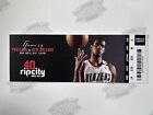 2010 New Orleans Hornets At Portland Trail Blazers Ticket 1/25/10