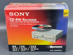 Sony CD-RW CRX140E Recorder EIDE 8x4x32 Internes Laufwerk Windows IDE Neu LESEN Rip - Bild 1 von 16