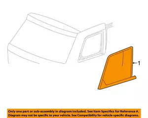 CHRYSLER OEM 16-19 Grand Cherokee Quarter Panel Glass-Qtr Glass 68295547AA - Bild 1 von 2