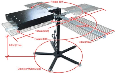 16"x 16" Screen Printing Flash Dryer with 4 Platform Heating Machine T-shirt Dry