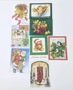 Vintage PVA gelähmte Veteranen Weihnachten Urlaub Grußkarte unbenutzt Weihnachtsmann, Engel - Bild 1 von 10