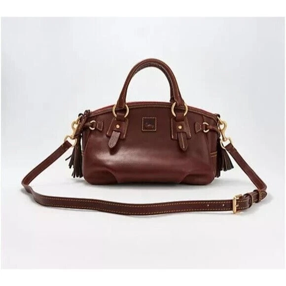 Dooney Bourke Florentine Leather Medium Black Satchel Bag A626467