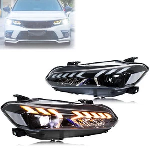 LED Headlights for Honda Civic 2022-2026 11th Gen Projector Front Lamps Assembly - Picture 1 of 5