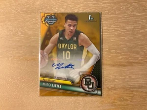 2023-24 Bowman U Chrome Basketball Miro Little Gold Refractor Auto 30/50 SP - Bild 1 von 2