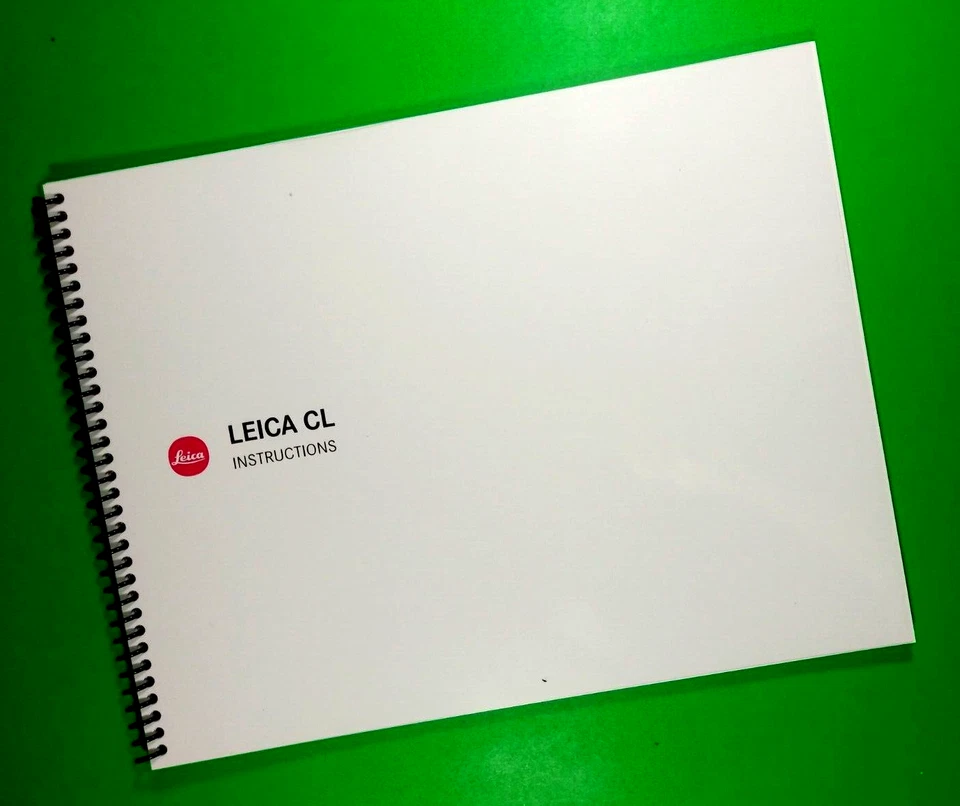 Owners Manual for Leica CL Camera 99 Pages W/Clear Covers! - Image 1 of 1